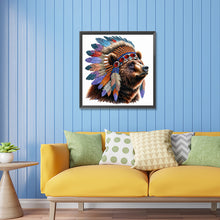 Load image into Gallery viewer, Diamond Painting - Partial Special Shaped - indian bear (30*30CM)