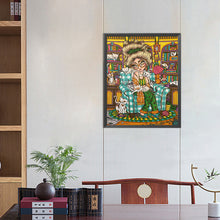 Load image into Gallery viewer, AB Diamond Painting - Full Round - cat girl (40*50CM)