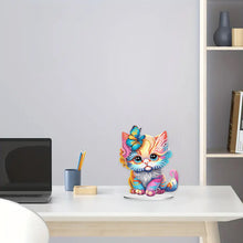 Load image into Gallery viewer, Acrylic Diamond Painting Desktop Ornament for Home Office Desktop Decor (Cat)