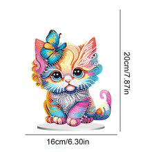 Load image into Gallery viewer, Acrylic Diamond Painting Desktop Ornament for Home Office Desktop Decor (Cat)