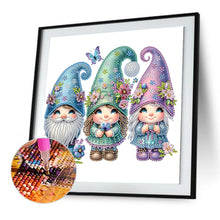 Load image into Gallery viewer, Diamond Painting - Partial Special Shaped - Garden Gnome (30*30CM)