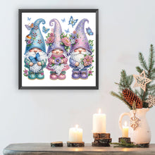 Load image into Gallery viewer, Diamond Painting - Partial Special Shaped - Garden Gnome (30*30CM)
