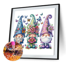 Load image into Gallery viewer, Diamond Painting - Partial Special Shaped - Garden Gnome (30*30CM)