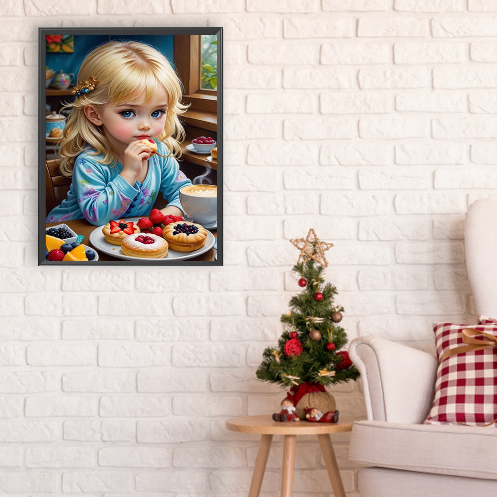 Diamond Painting - Full Round - girl (30*40CM)