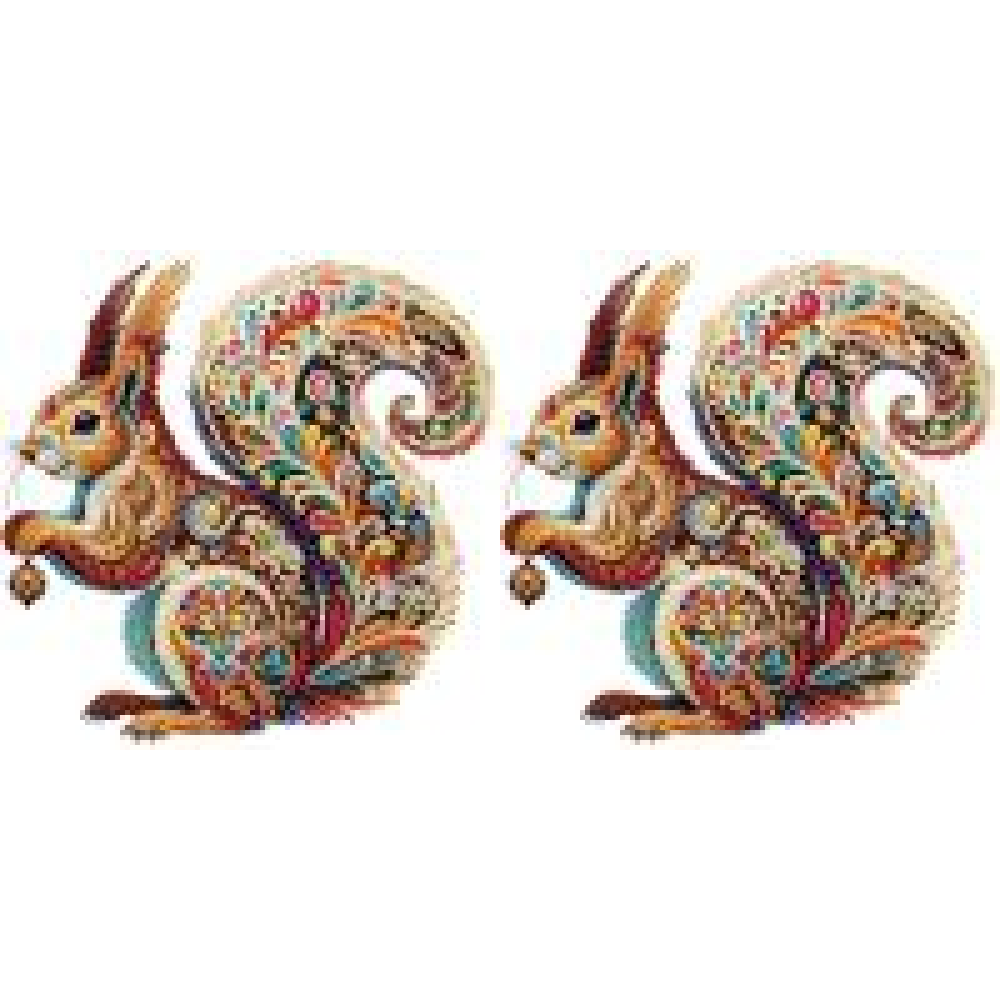 Diamond Painting - Partial Special Shaped - Gorgeous squirrel (30*30CM)