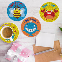 Load image into Gallery viewer, 8 Pcs Wooden Sunflower Animal Diamond Painting Art Coasters for Beginners Adults