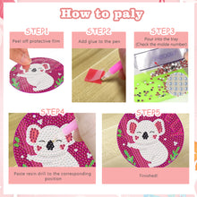 Load image into Gallery viewer, 8 Pcs Wooden Sunflower Animal Diamond Painting Art Coasters for Beginners Adults