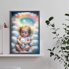 Load image into Gallery viewer, Diamond Painting - Full Round - angel baby (40*60CM)
