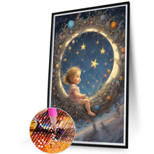 Load image into Gallery viewer, Diamond Painting - Full Round - angel baby (40*60CM)