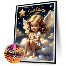 Load image into Gallery viewer, Diamond Painting - Full Round - angel on clouds (30*40CM)