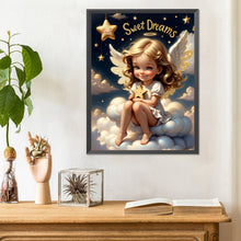 Load image into Gallery viewer, Diamond Painting - Full Round - angel on clouds (30*40CM)