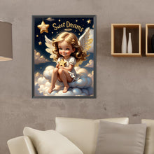 Load image into Gallery viewer, Diamond Painting - Full Round - angel on clouds (30*40CM)