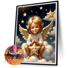 Load image into Gallery viewer, Diamond Painting - Full Round - angel on clouds (30*40CM)