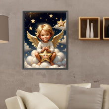Load image into Gallery viewer, Diamond Painting - Full Round - angel on clouds (30*40CM)