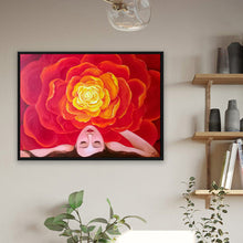 Load image into Gallery viewer, Diamond Painting - Full Round - Flowers bloom hair woman (40*30CM)