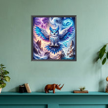 Load image into Gallery viewer, Diamond Painting - Full Round - flying owl (30*30CM)