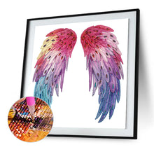 Load image into Gallery viewer, Diamond Painting - Partial Special Shaped - Colorful wings (30*30CM)