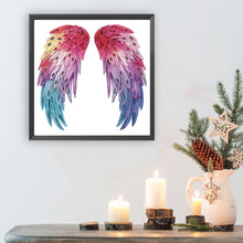 Load image into Gallery viewer, Diamond Painting - Partial Special Shaped - Colorful wings (30*30CM)