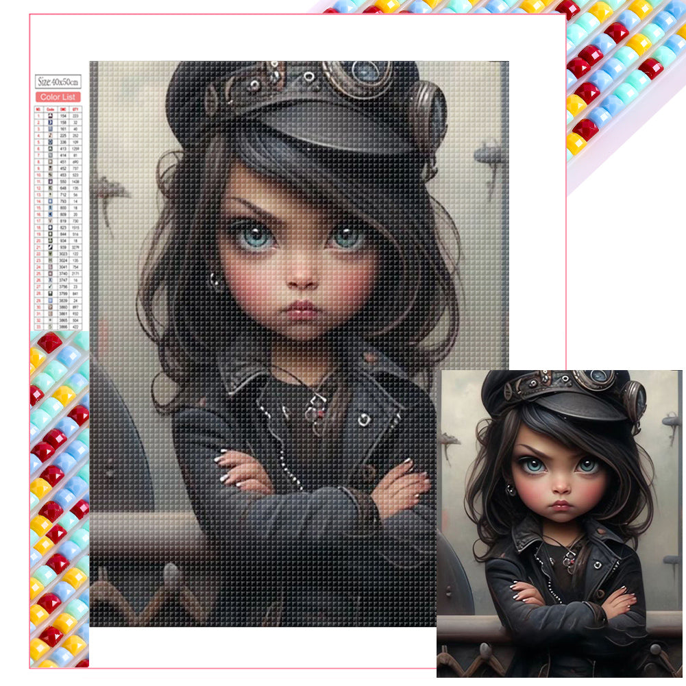 Diamond Painting - Full Square - cool girl (40*50CM)