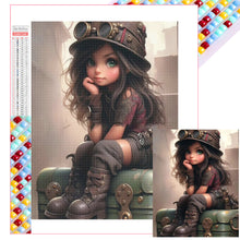 Load image into Gallery viewer, Diamond Painting - Full Square - cool girl (40*50CM)