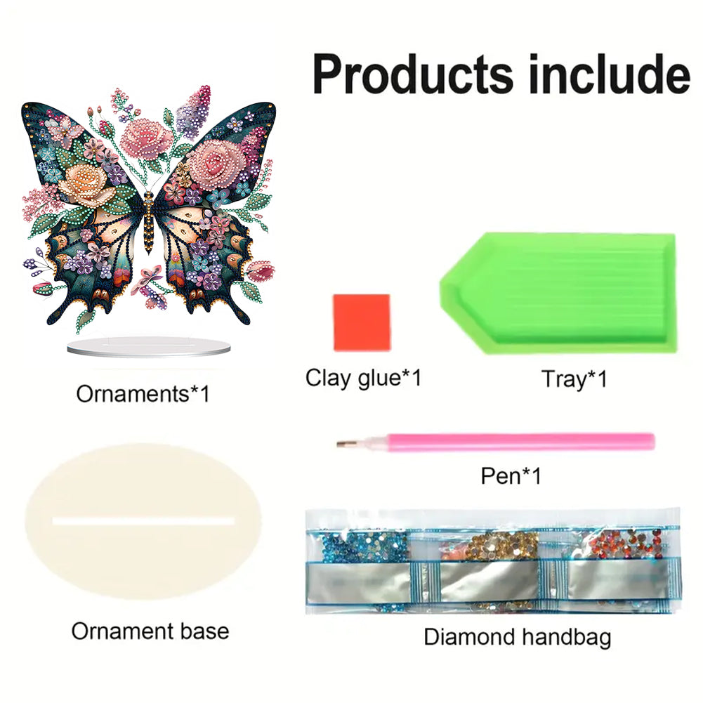Butterfly Diamond Painting Desktop Ornaments for Home Office Desktop Decor