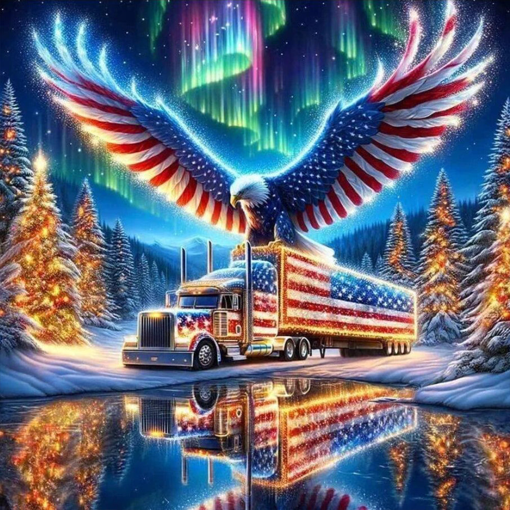 Diamond Painting - Full Round - american eagle (30*30CM)