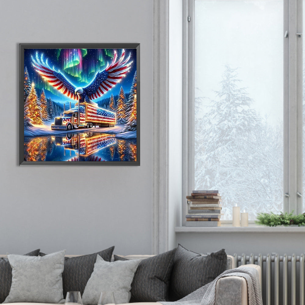 Diamond Painting - Full Round - american eagle (30*30CM)