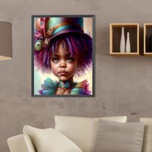 Load image into Gallery viewer, Diamond Painting - Full Round - black girl (30*40CM)