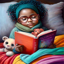 Load image into Gallery viewer, Diamond Painting - Full Round - black girl (30*40CM)