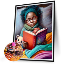 Load image into Gallery viewer, Diamond Painting - Full Round - black girl (30*40CM)