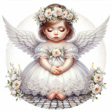 Load image into Gallery viewer, Diamond Painting - Full Round - angel child (40*40CM)