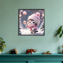 Load image into Gallery viewer, Diamond Painting - Full Round - kitten (30*30CM)