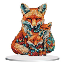 Load image into Gallery viewer, Diamond Painting Desktop Ornament Kit for Home Office Desktop Decor 20x25cm(Fox)
