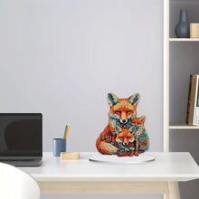 Load image into Gallery viewer, Diamond Painting Desktop Ornament Kit for Home Office Desktop Decor 20x25cm(Fox)