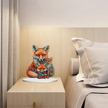 Load image into Gallery viewer, Diamond Painting Desktop Ornament Kit for Home Office Desktop Decor 20x25cm(Fox)