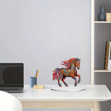 Load image into Gallery viewer, Diamond Painting Desktop Ornament Kit for Office Desktop Decor 20x25cm (Mustang)