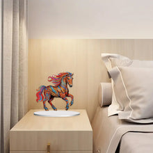 Load image into Gallery viewer, Diamond Painting Desktop Ornament Kit for Office Desktop Decor 20x25cm (Mustang)