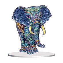 Load image into Gallery viewer, Diamond Painting Desktop Ornament Kit for Office Desktop Decor 20x25cm(Elephant)