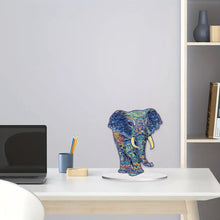 Load image into Gallery viewer, Diamond Painting Desktop Ornament Kit for Office Desktop Decor 20x25cm(Elephant)