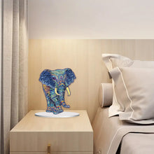 Load image into Gallery viewer, Diamond Painting Desktop Ornament Kit for Office Desktop Decor 20x25cm(Elephant)