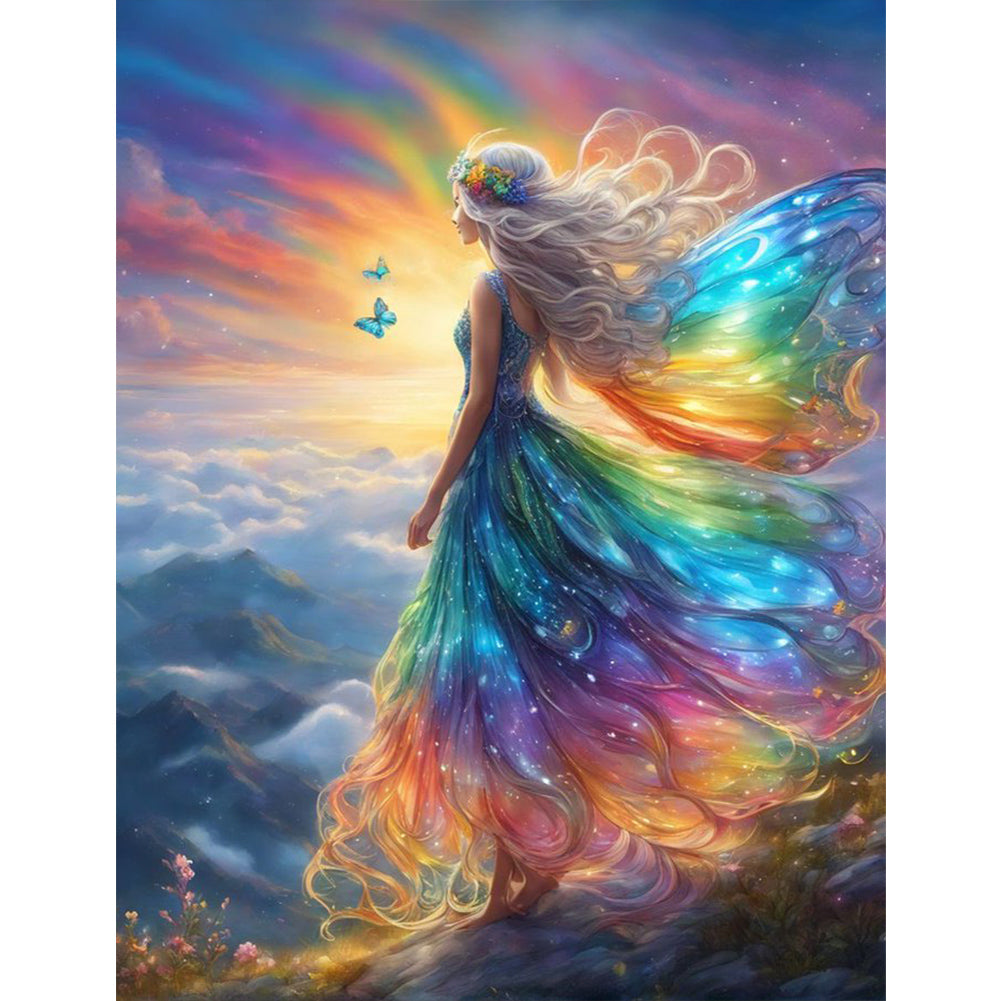 Diamond Painting - Full Round - butterfly angel (50*65CM)