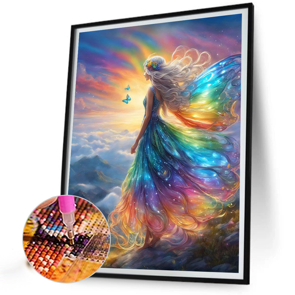 Diamond Painting - Full Round - butterfly angel (50*65CM)