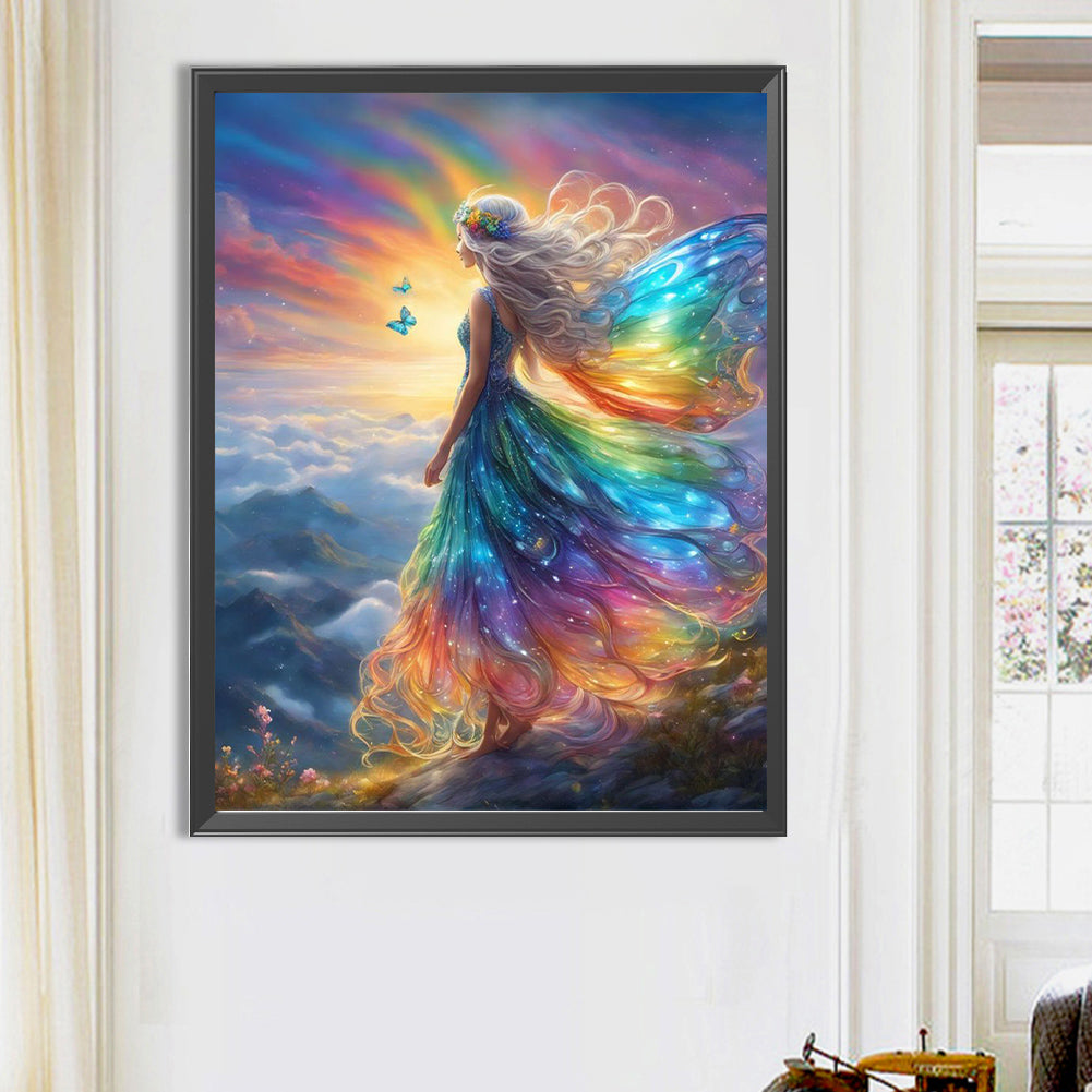 Diamond Painting - Full Round - butterfly angel (50*65CM)