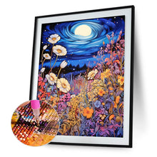 Load image into Gallery viewer, Diamond Painting - Full Round - Late night mountain wildflowers (40*50CM)