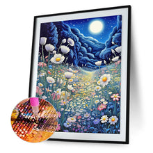 Load image into Gallery viewer, Diamond Painting - Full Round - Late night mountain wildflowers (40*50CM)