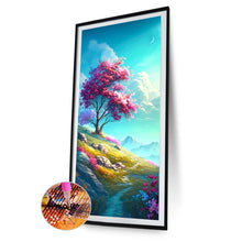 Load image into Gallery viewer, Diamond Painting - Full Round - Mountain wild flowers and trees (40*70CM)