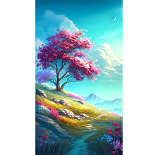 Load image into Gallery viewer, Diamond Painting - Full Round - Mountain wild flowers and trees (40*70CM)