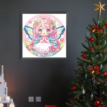 Load image into Gallery viewer, AB Diamond Painting - Full Round - pink hair cartoon girl (40*40CM)