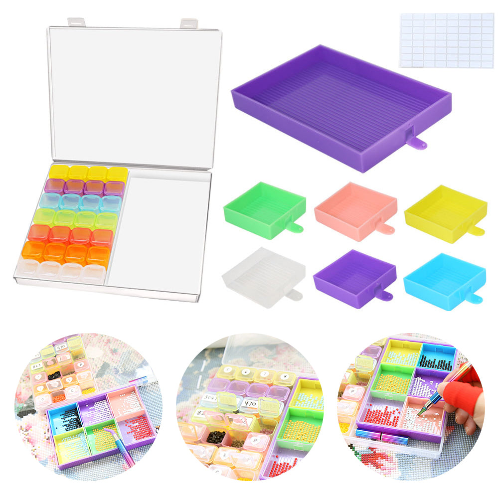 Diamond Art Pen with Trays 28 Grids Diamond Painting Tools for DIY Art Craft