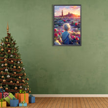 Load image into Gallery viewer, Diamond Painting - Full Round - The Little Prince and the Sunset Rose (40*60CM)